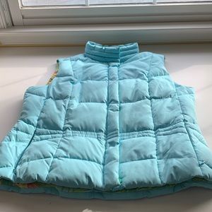 Lilly Pulitzer down vest in a beautiful blue size Large